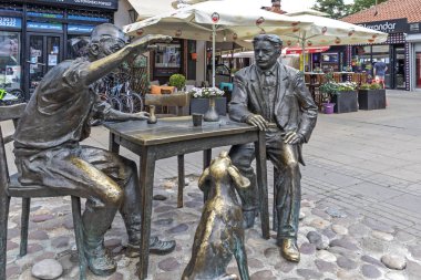 Sırbistan'ın Niş şehrinin merkezinde tinkers Alley