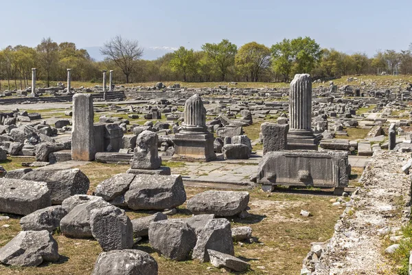 Ruines antiques sur le site archéologique de Philippi, Grèce — Photo