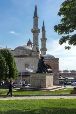 Edirne şehrinde Eski Camii Camii Ortaçağ binası, Türkiye