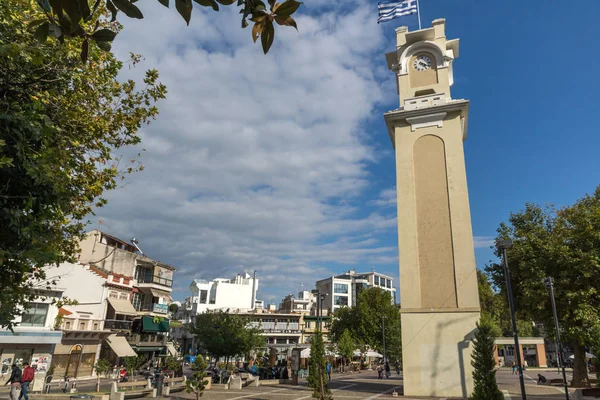 Torre del reloj en el casco antiguo de Xanthi, Grecia — Foto de Stock