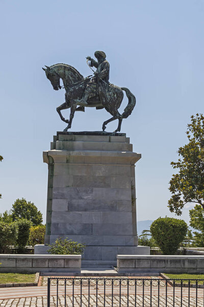 Monument of Muhammad Ali of Egypt in city of Kavala, Greece