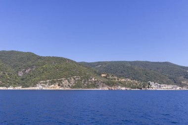 Yunanistan 'ın Athos Dağı' ndaki Xenophontos manastırı