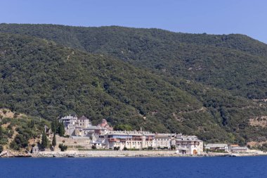 Yunanistan 'ın Athos Dağı' ndaki Xenophontos manastırı