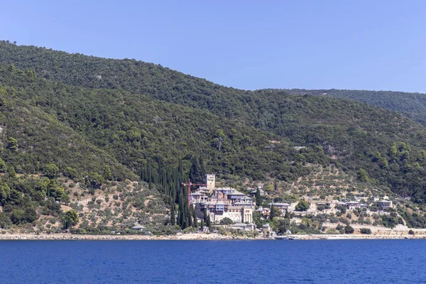 希腊阿托斯山的多基亚里乌修道院 — 图库照片