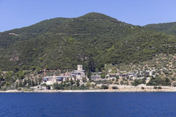 希腊阿托斯山的多基亚里乌修道院 — 图库照片