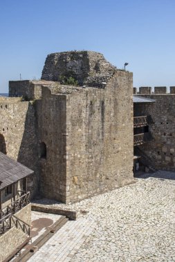 Sırbistan 'ın Smederevo kentinde Fortressr harabeleri