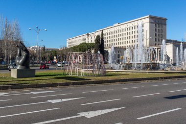 Paseo de la Castellana caddesinde Binalı Panorama