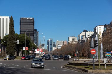 Paseo de la Castellana caddesinde Binalı Panorama