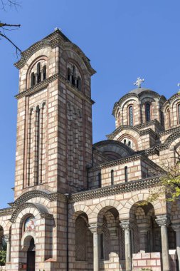 Belgrad 'ın merkezindeki Saint Mark Katedrali Kilisesi