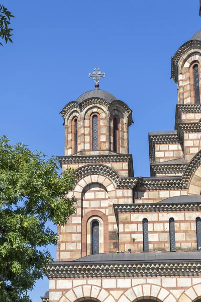 Igreja Catedral de São Marcos no centro da cidade de Belgrado — Fotografia de Stock