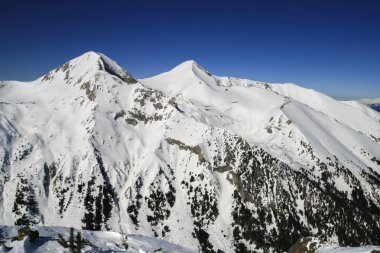 Bulgaristan 'ın Pirin Dağı Kış Panoraması