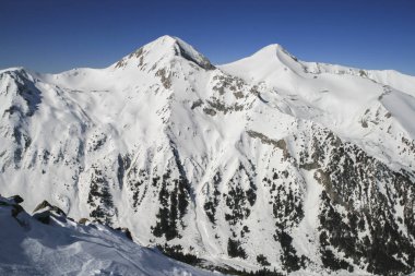 Bulgaristan 'ın Pirin Dağı Kış Panoraması