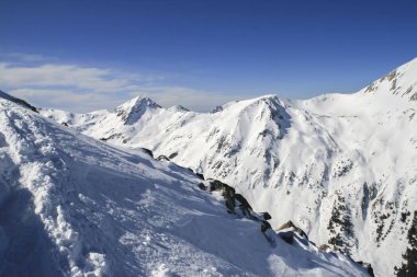 Bulgaristan 'ın Pirin Dağı Kış Panoraması