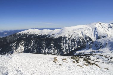 Bulgaristan 'ın Pirin Dağı Kış Panoraması