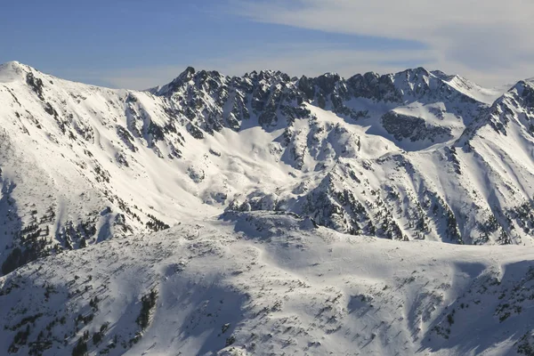 Bulgaristan 'ın Pirin Dağı Kış Panoraması