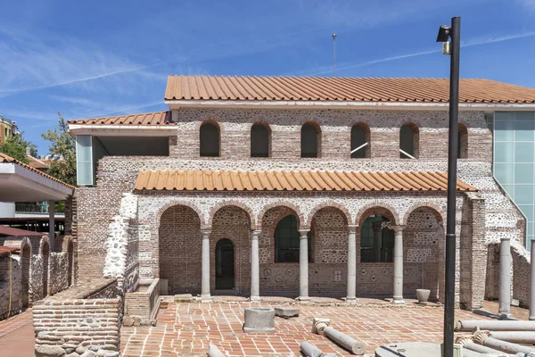 Complejo episcopal con basílica en la ciudad de Sandanski, Bulgaria — Foto de Stock