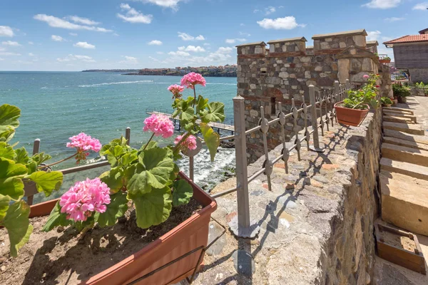 Bulgaristan 'ın eski Sozopol kentinde antik tahkimatlar