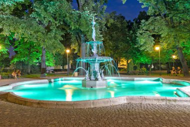 Bulgaristan 'ın Filibe kentindeki Çar Simeon Bahçesinde Çeşmeler