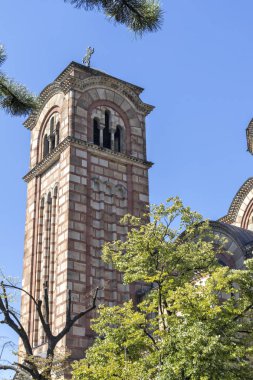 Sırbistan 'ın Belgrad kentinin merkezindeki Aziz Mark Kilisesi