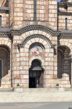 Sırbistan 'ın Belgrad kentinin merkezindeki Aziz Mark Kilisesi