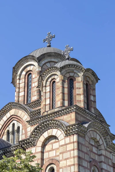 Igreja de São Marcos no centro da cidade de Belgrado, Sérvia — Fotografia de Stock