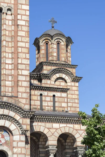 Igreja de São Marcos no centro da cidade de Belgrado, Sérvia — Fotografia de Stock