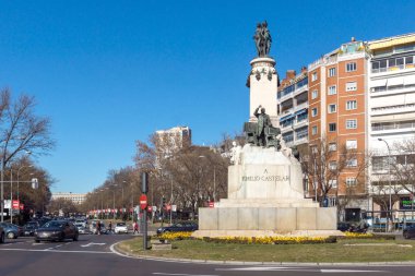 Madrid, İspanya 'daki Emilio Castelar Anıtı