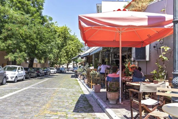 Ciudad vieja de la ciudad de Kavala, Macedonia Oriental y Tracia, Grecia — Foto de Stock