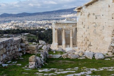 Anıtsal ağ geçidi Propylaea Acropolis Atina, Yunanistan