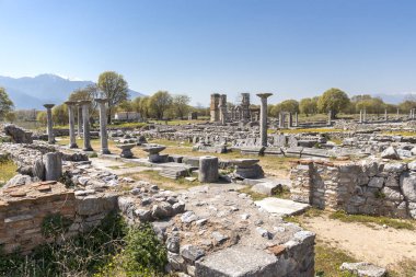 Philippi arkeolojik alanda Antik Kalıntılar, Yunanistan