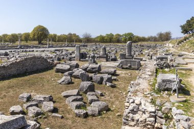 Philippi arkeolojik alanda Antik Kalıntılar, Yunanistan