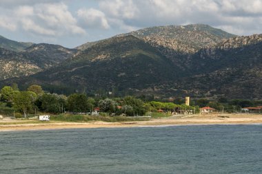 Sithonia yarımadasındaki Sykia Sahili, Chalkidiki, Gre