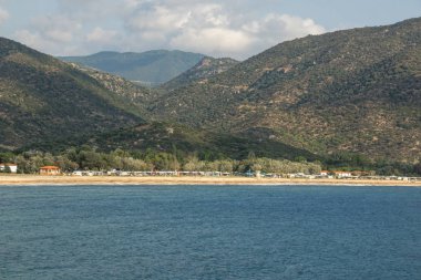 Sithonia yarımadasındaki Sykia Sahili, Chalkidiki, Gre