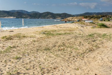 Sithonia yarımadasında Valti Sahili, Chalkidiki, Gre