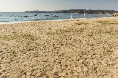 Sithonia yarımadasında Valti Sahili, Chalkidiki, Gre