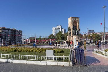 İstanbul 'un merkezinde Taksim Meydanı, Türkiye