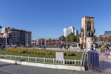 İstanbul 'un merkezinde Taksim Meydanı, Türkiye