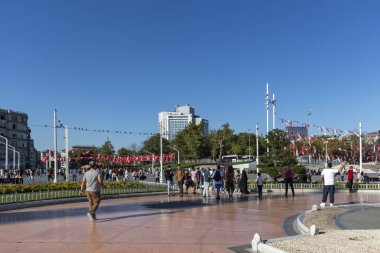İstanbul 'un merkezinde Taksim Meydanı, Türkiye