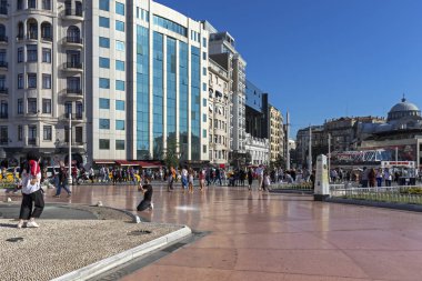 İstanbul 'un merkezinde Taksim Meydanı, Türkiye