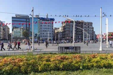 İstanbul 'un merkezinde Taksim Meydanı, Türkiye