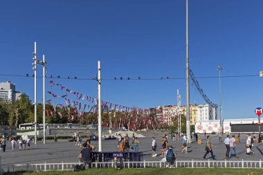 İstanbul 'un merkezinde Taksim Meydanı, Türkiye