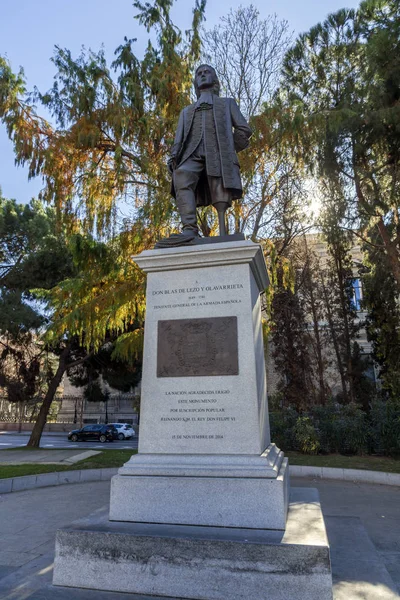 Monumento a Blas de Lezo nella città di Madrid, Spagna — Foto Stock