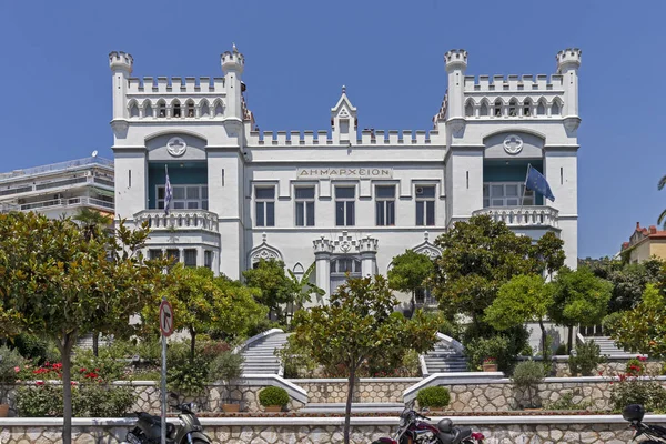 stock image Town Hall at the center of city of Kavala, Greece