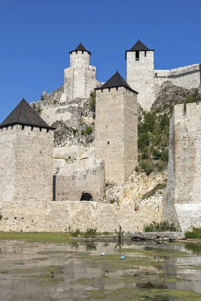 Ruinen der Festung Golubac an der Donau, Serbien — Stockfoto