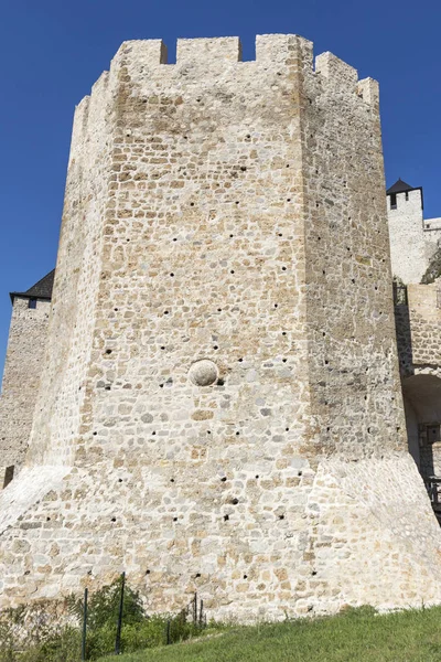 Ruins of Golubac Fortress at the Danube River, Serbia — Stock Photo, Image