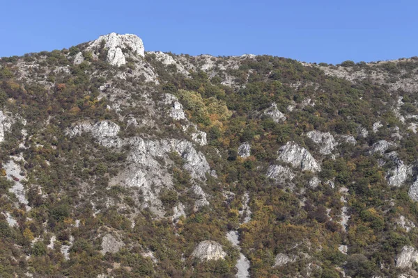 Herfst Landschap van Rhodope gebergte, Bulgarije — Stockfoto