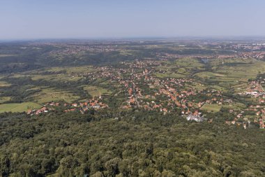 Sırbistan 'ın Avala Kulesi' nden inanılmaz panoramik manzara