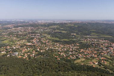 Sırbistan 'ın Avala Kulesi' nden inanılmaz panoramik manzara
