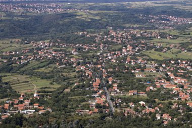 Sırbistan 'ın Avala Kulesi' nden inanılmaz panoramik manzara