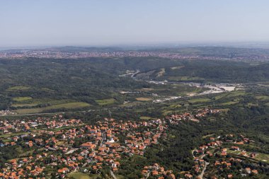 Sırbistan 'ın Avala Kulesi' nden inanılmaz panoramik manzara